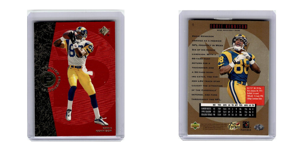 1996 SP Premier Prospects Eddie Kennison St. Louis Rams #15