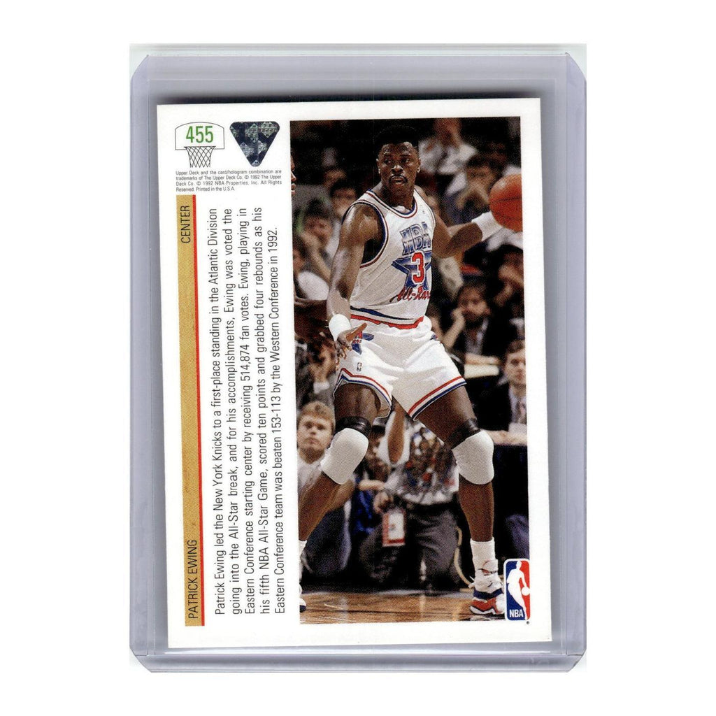 1991 Upper Deck Patrick Ewing All Star #455