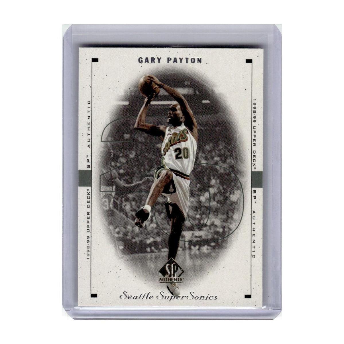 1998 SP Authentic Gary Payton Seattle SuperSonics #80