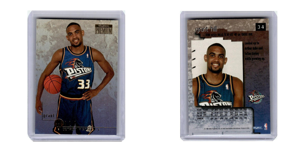 1996 SkyBox Premium Grant Hill Pistons #34