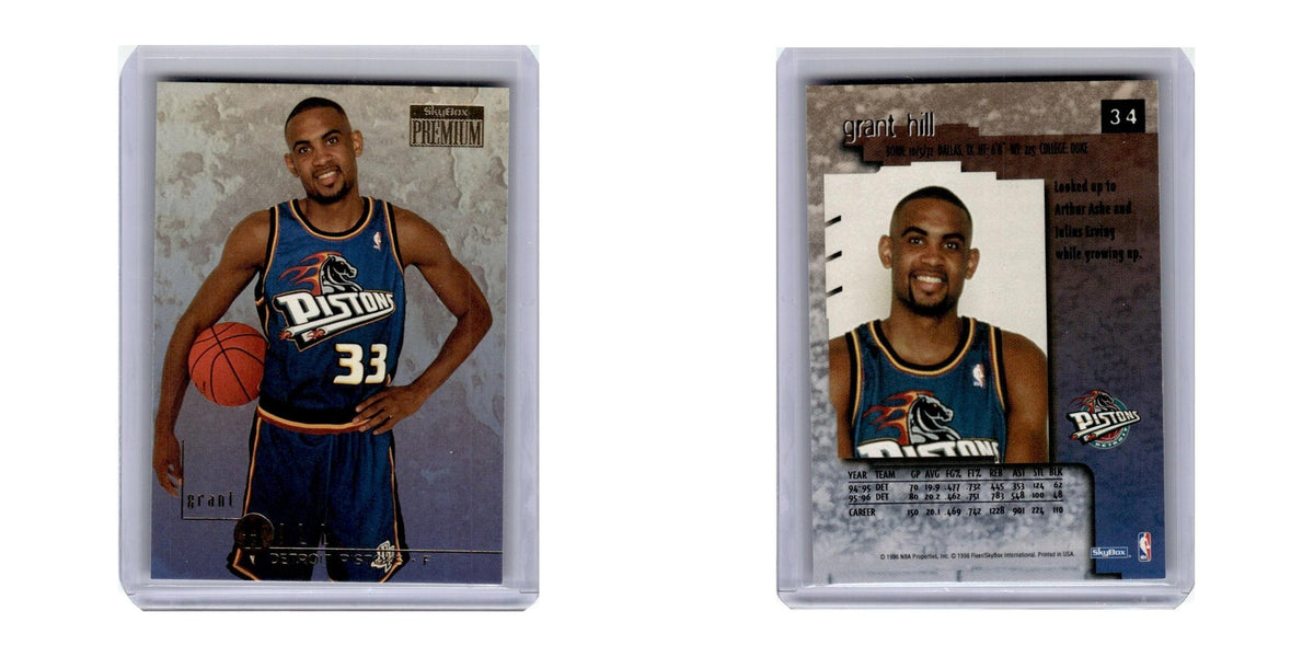 1996 SkyBox Premium Grant Hill Pistons #34