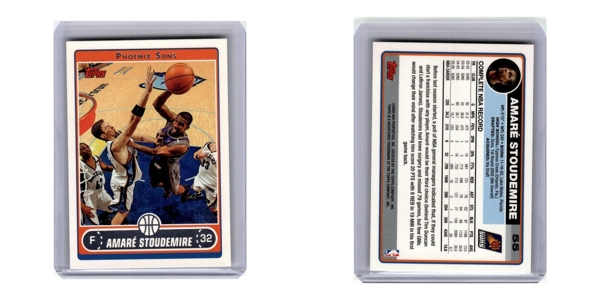 2006 Topps Amare Stoudemire Suns #55