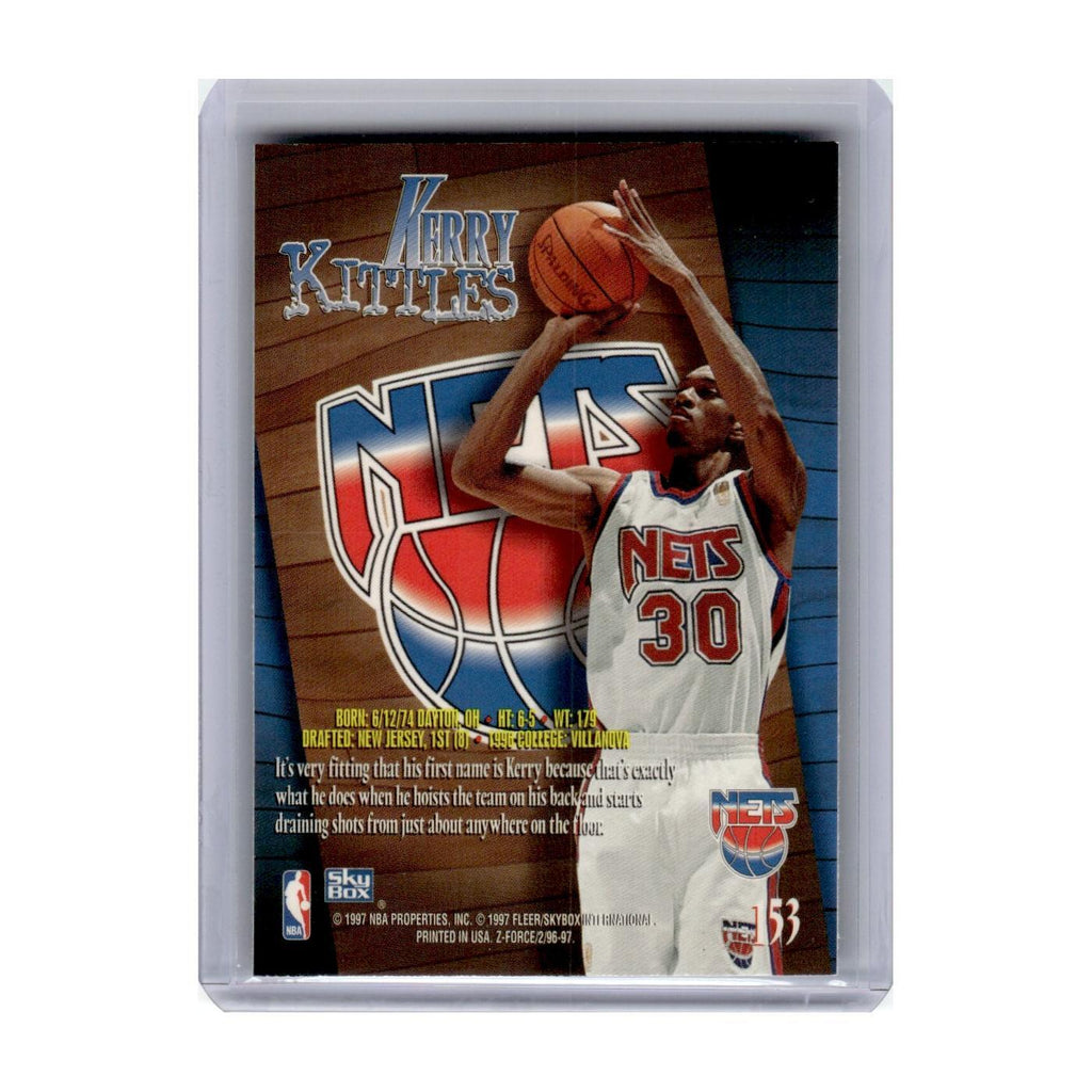 1996 SkyBox Z-Force Kerry Kittles Nets #153
