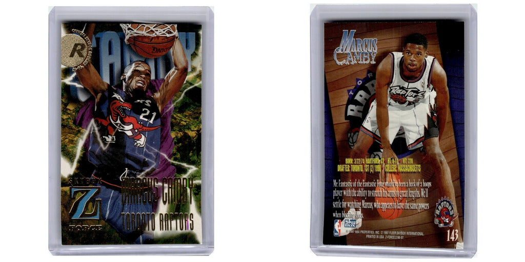 1996 SkyBox Z-Force Marcus Camby RC Raptors #143