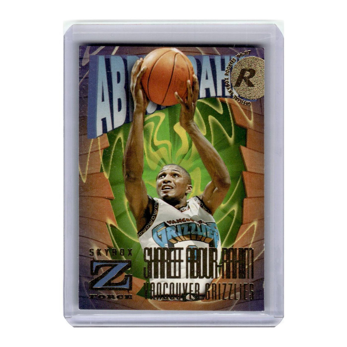 1996 SkyBox Z-Force Shareef Abdur-Rahim RC Vancouver Grizzlies #139