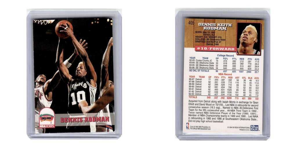 1993 Hoops Dennis Rodman Spurs #405