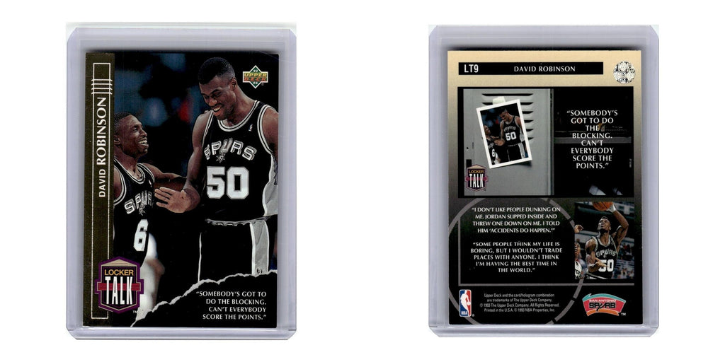 1993 Upper Deck Locker Talk David Robinson Spurs #LT9