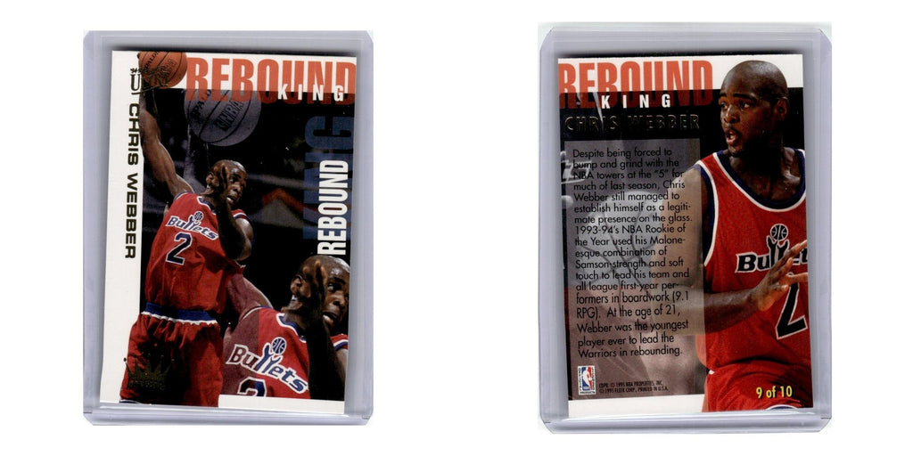 1994 Fleer Ultra Chris Webber Washington Bullets #9