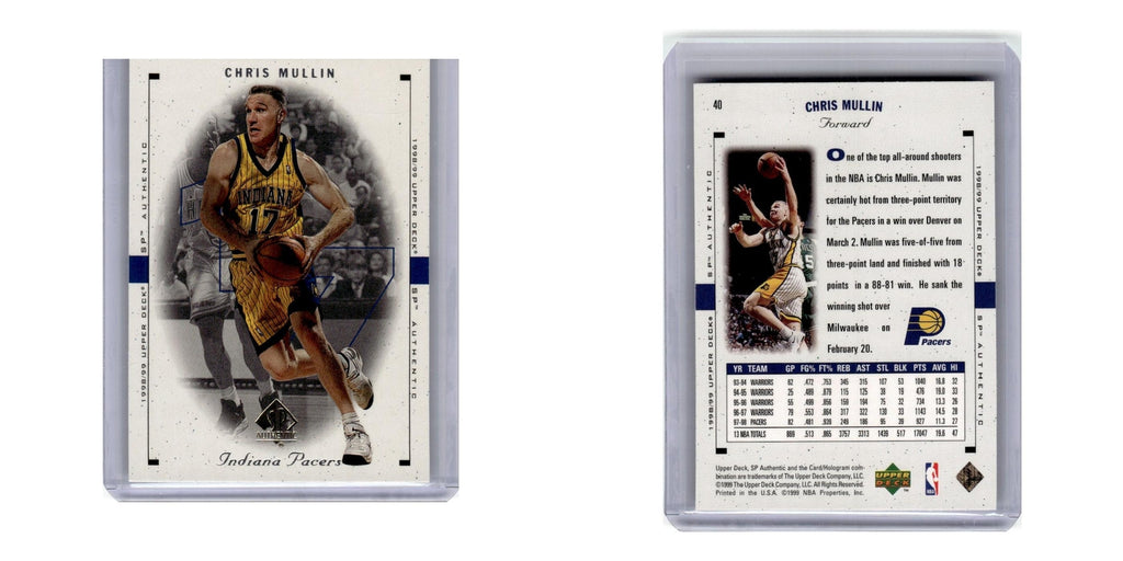 1998 SP Authentic Chris Mullin Pacers #40