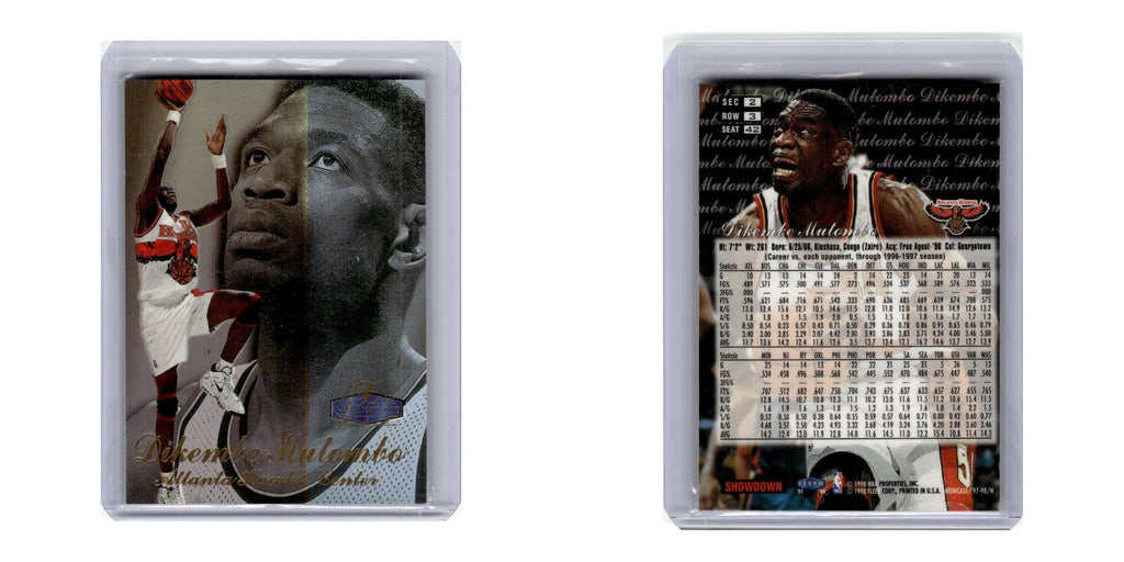 1997 Flair Showcase  Dikembe Mutombo Hawks #nan