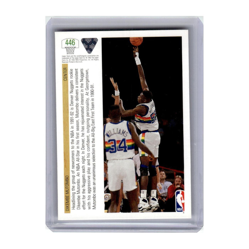 1991 Upper Deck Dikembe Mutombo Nuggets #446