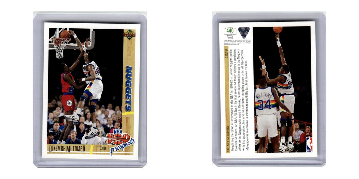 1991 Upper Deck Dikembe Mutombo Nuggets #446