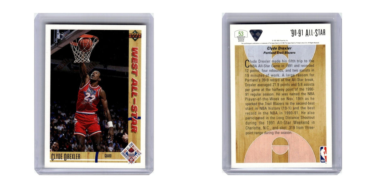 1991 Upper Deck Clyde Drexler Blazers #53