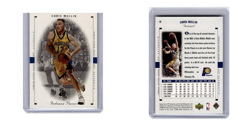 1998 SP Authentic Chris Mullin Pacers #40