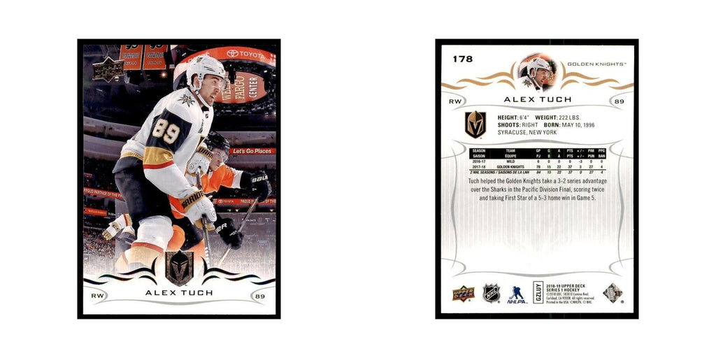 Alex Tuch 2018 Upper Deck #178 Hockey Cards Hockey Card NM