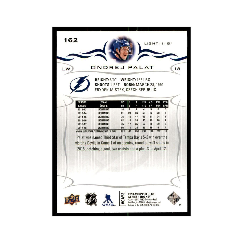 Ondrej Palat 2018 Upper Deck #162 Hockey Cards Hockey Card NM