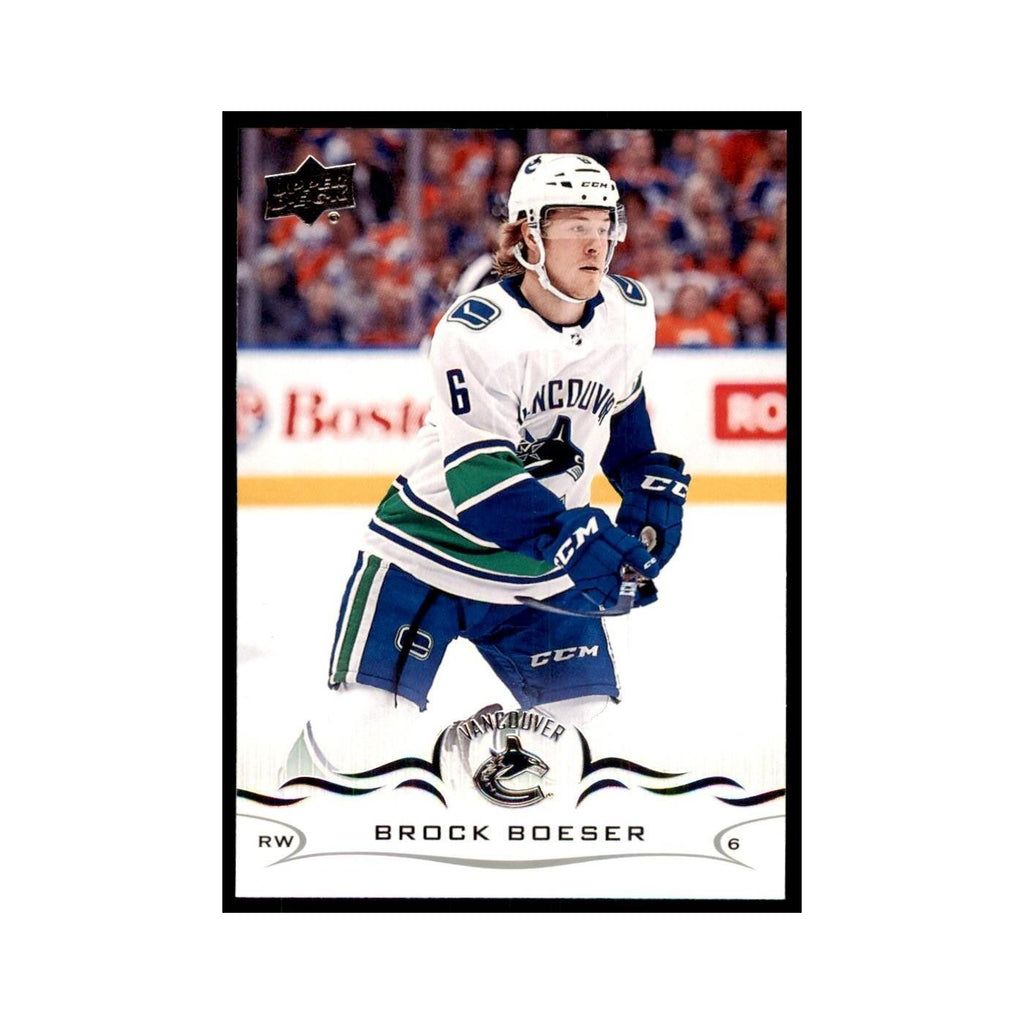 Brock Boeser 2018 Upper Deck #177 Hockey Cards Hockey Card NM