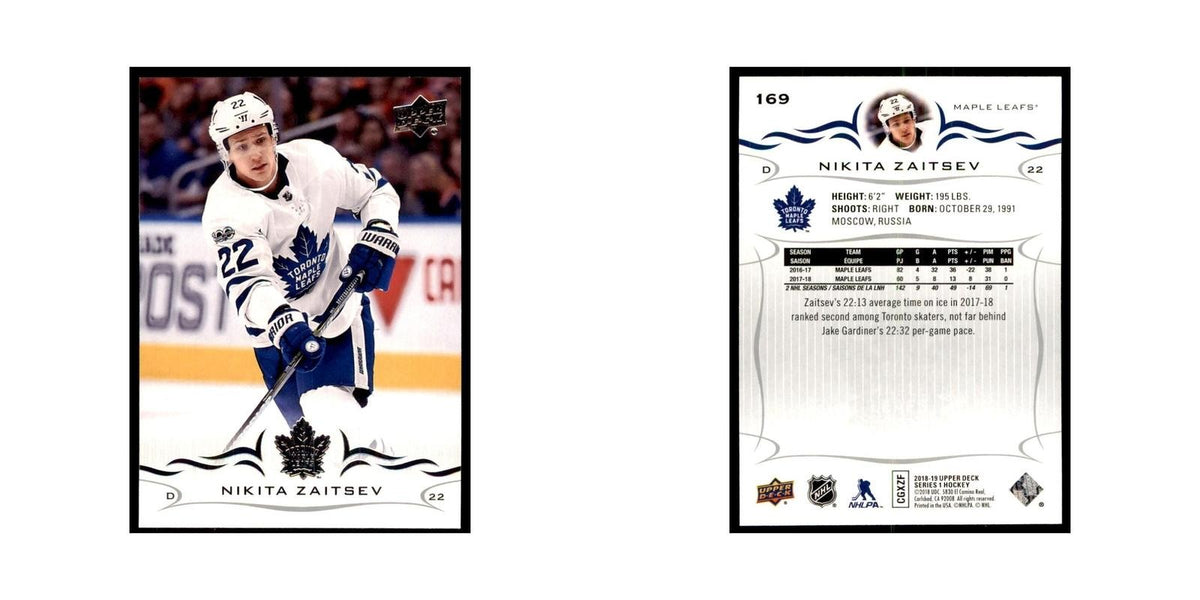 Nikita Zaitsev 2018 Upper Deck #169 Hockey Cards Hockey Card NM