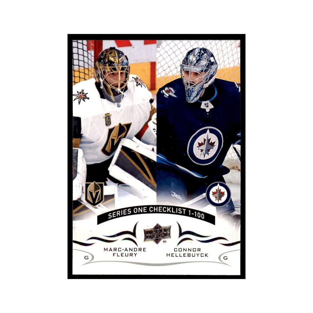 Marc-Andre Fleury Connor Hellebuyck 2018 Upper Deck #199 Hockey Cards NM