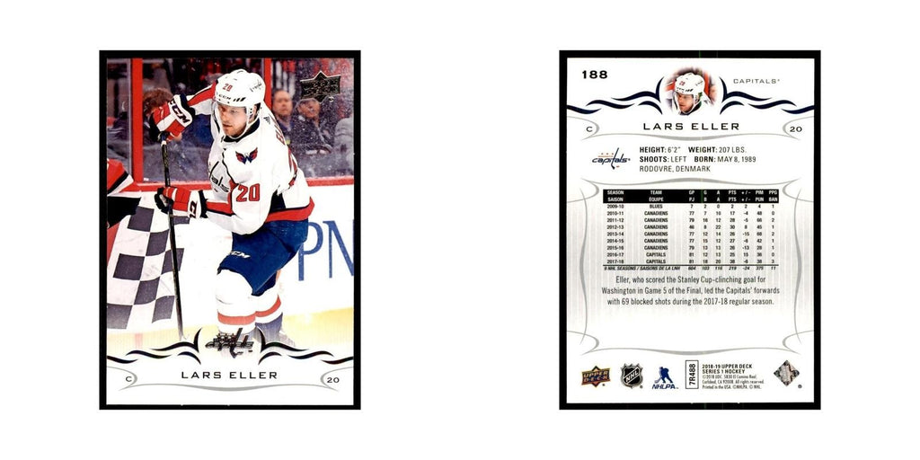 Lars Eller 2018 Upper Deck #188 Hockey Cards Hockey Card NM