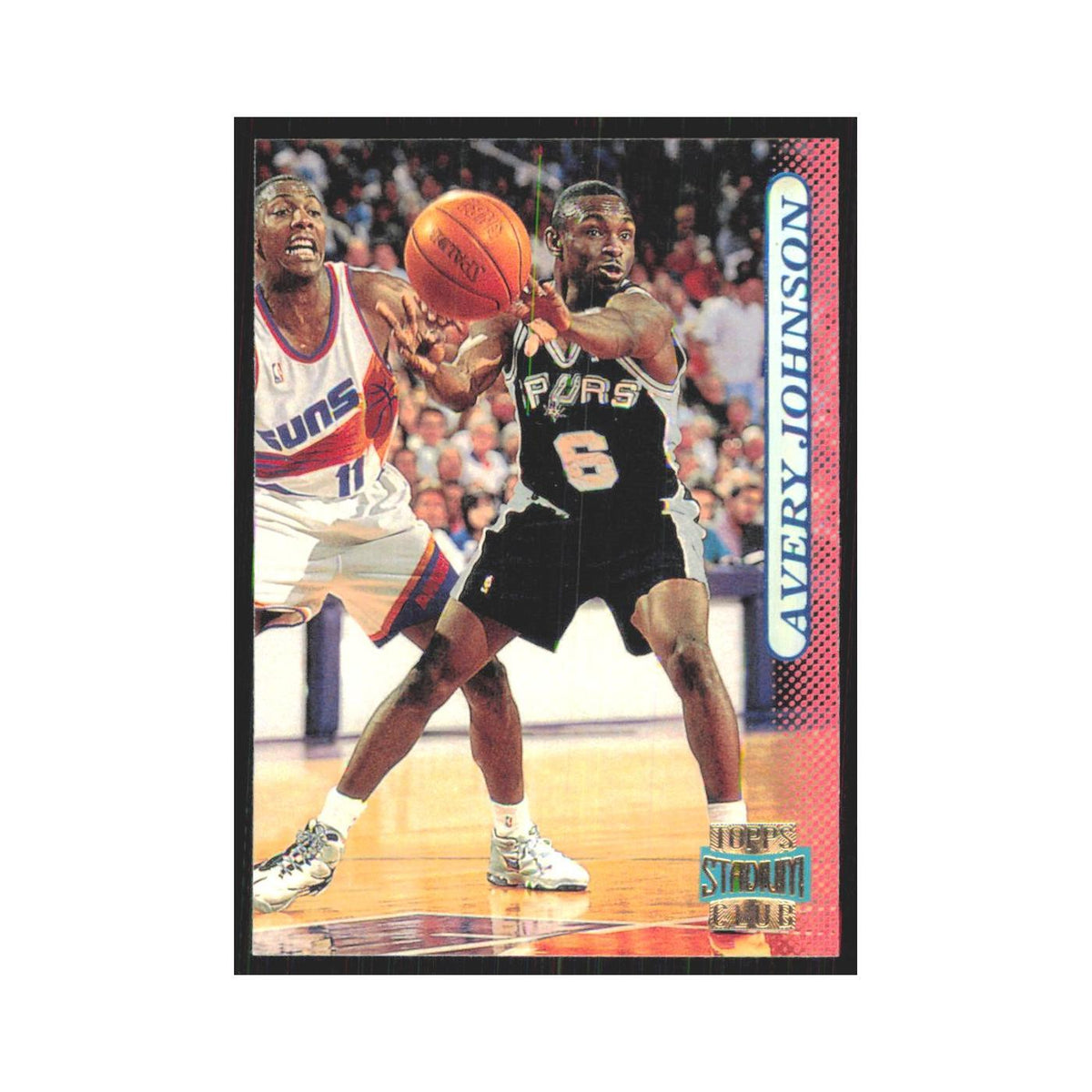 Avery Johnson 1996 Stadium Club #8 San Antonio Spurs Basketball Card NM