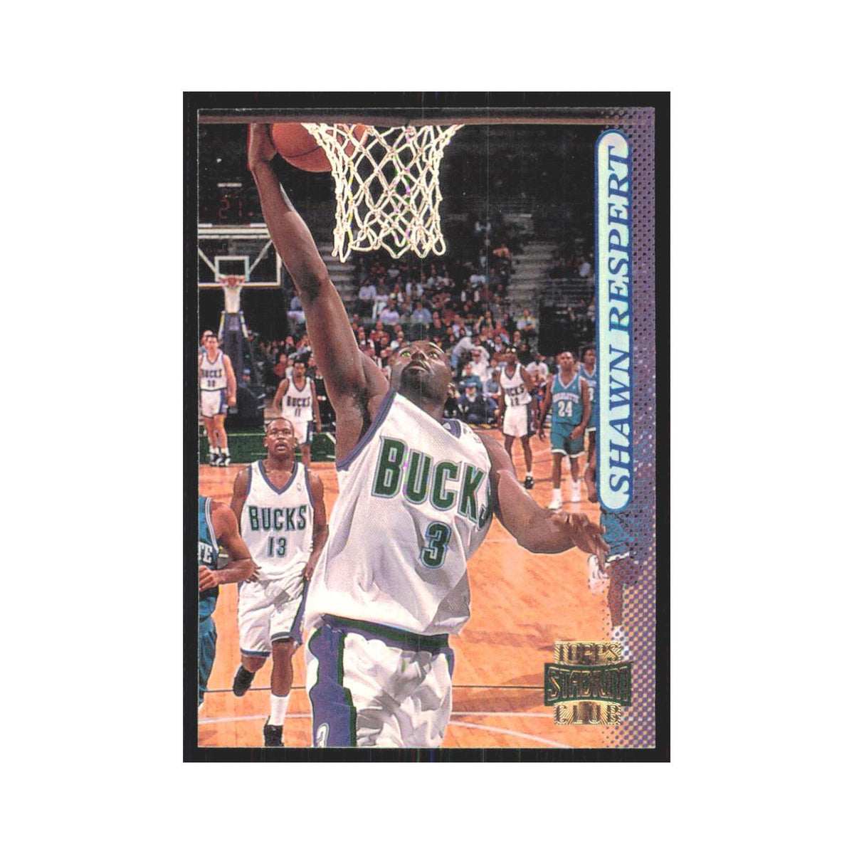 Shawn Respert 1996 Stadium Club #52 Milwaukee Bucks Basketball Card NM