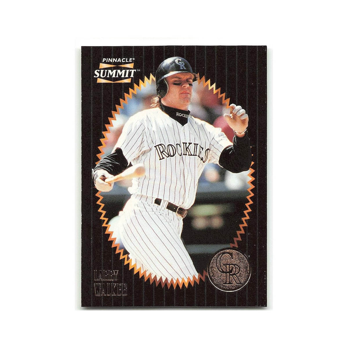 Larry Walker 1996 Pinnacle Summit #61 Colorado Rockies Baseball Card NM