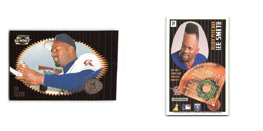 Lee Smith 1996 Pinnacle Summit #89 California Angels Baseball Card NM