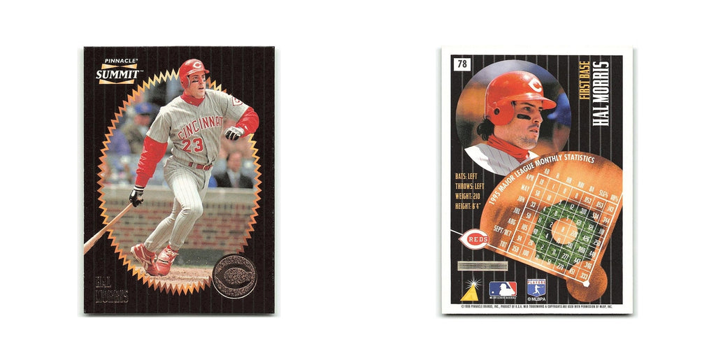 Hal Morris 1996 Pinnacle Summit #78 Cincinnati Reds Baseball Card NM