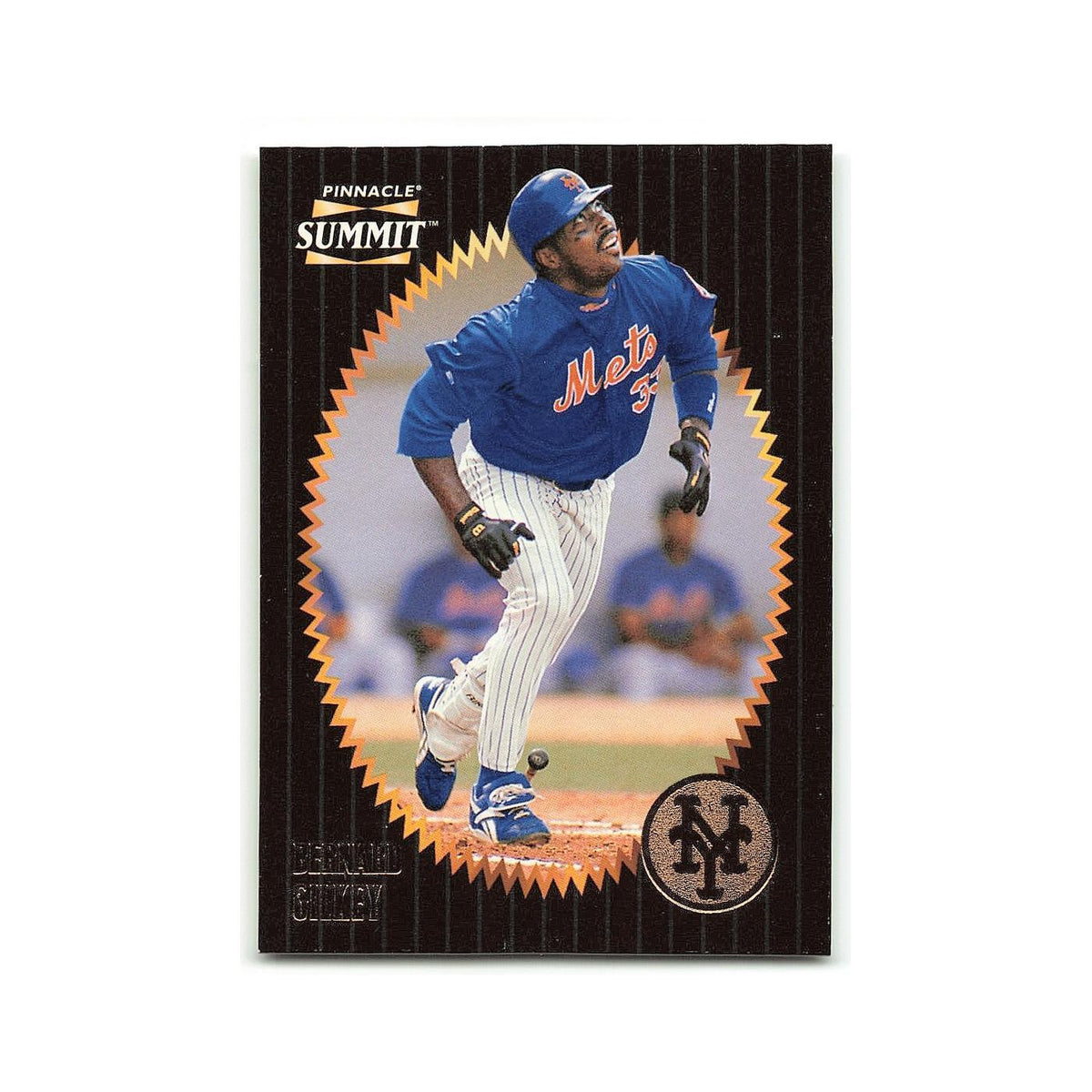 Bernard Gilkey 1996 Pinnacle Summit #132 New York Mets Baseball Card NM