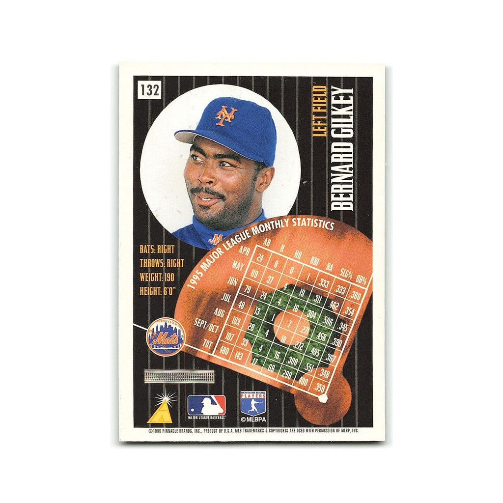 Bernard Gilkey 1996 Pinnacle Summit #132 New York Mets Baseball Card NM