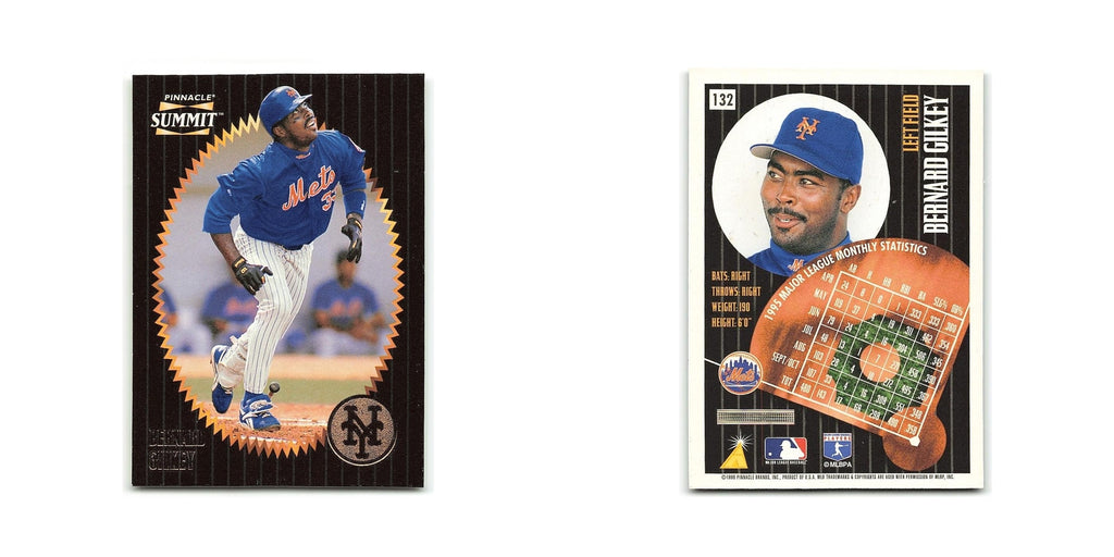 Bernard Gilkey 1996 Pinnacle Summit #132 New York Mets Baseball Card NM