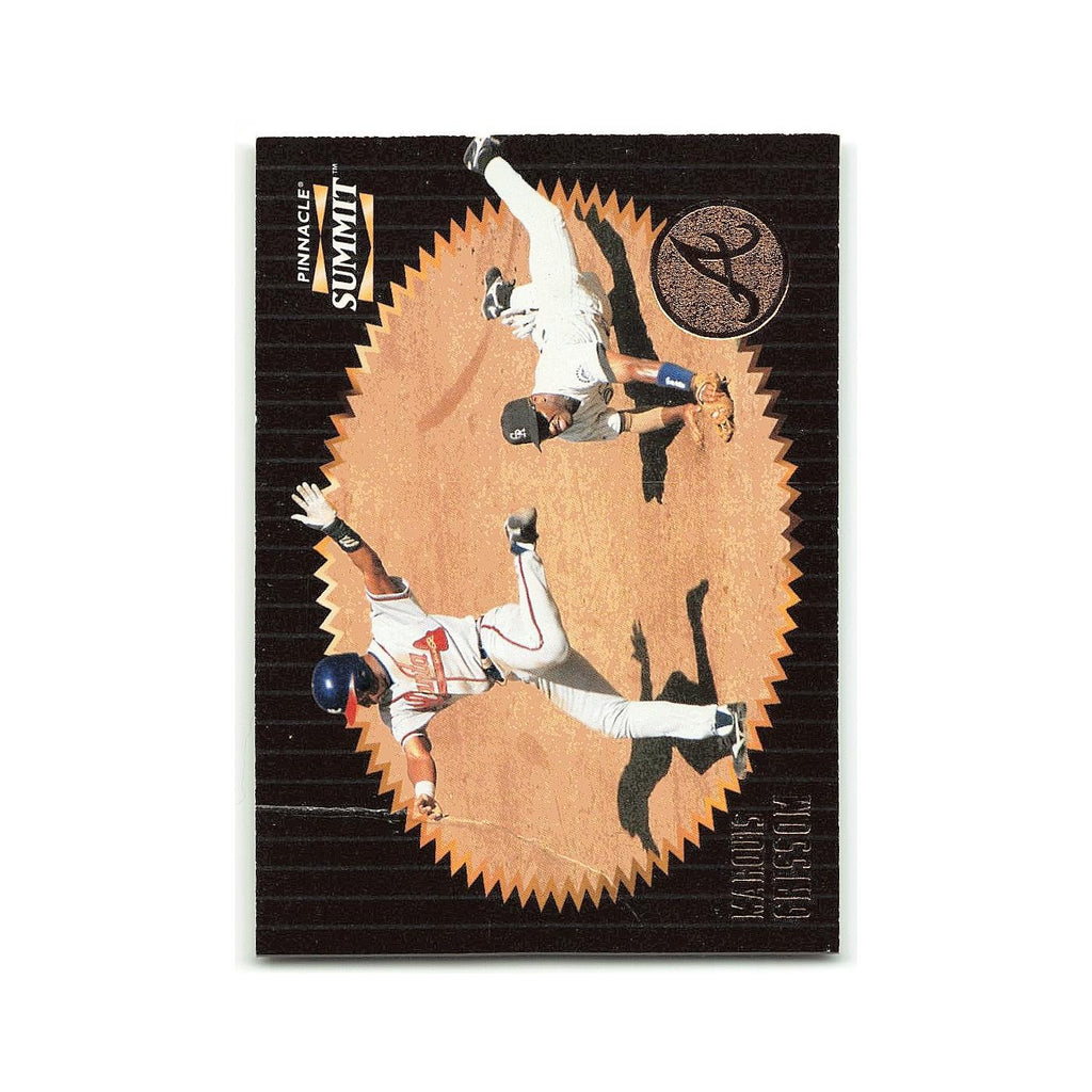 Marquis Grissom 1996 Pinnacle Summit #83 Atlanta Braves Baseball Card NM