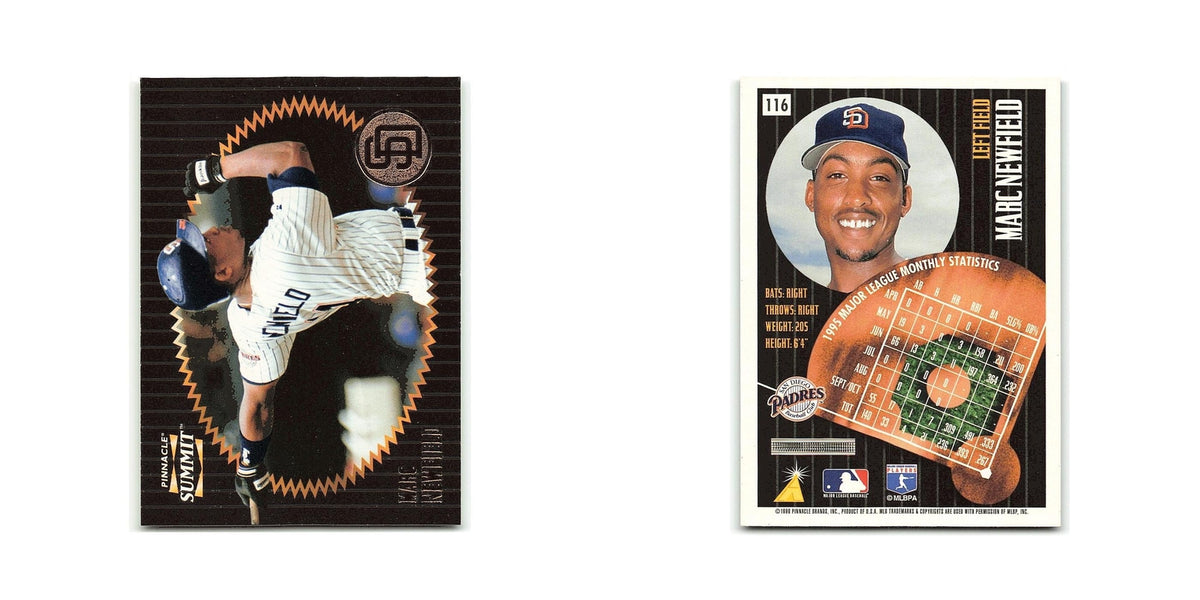 Mark Newfield 1996 Pinnacle Summit #116 San Diego Padres Baseball Card NM