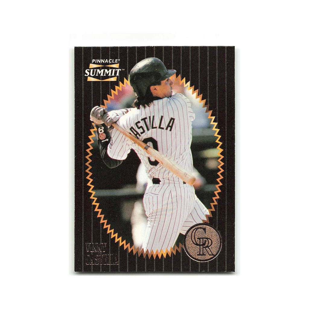 Vinny Castilla 1996 Pinnacle Summit #129 Colorado Rockies Baseball Card NM