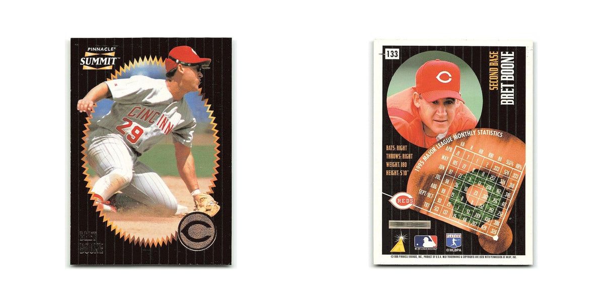 Brett Boone 1996 Pinnacle Summit #133 Cincinnati Reds Baseball Card NM