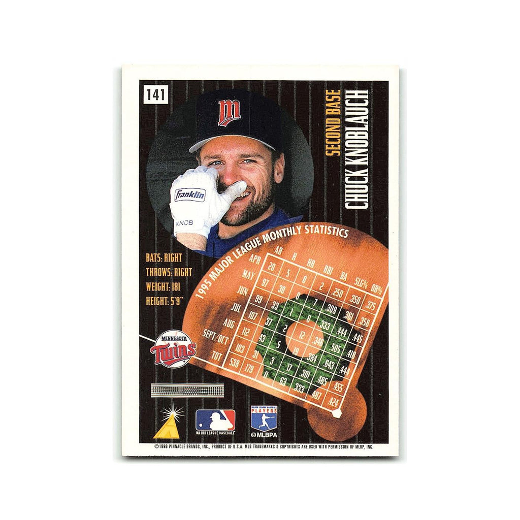 Chuck Knoblauch 1996 Pinnacle Summit #141 Minnesota Twins Baseball Card NM