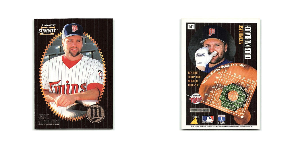 Chuck Knoblauch 1996 Pinnacle Summit #141 Minnesota Twins Baseball Card NM