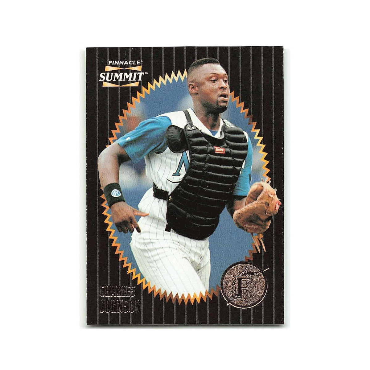Charles Johnson 1996 Pinnacle Summit #51 Florida Marlins Baseball Card NM