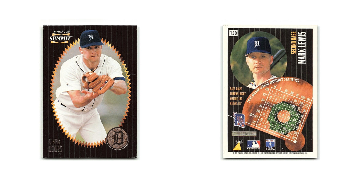 Mark Lewis 1996 Pinnacle Summit #150 Detroit Tigers Baseball Card NM