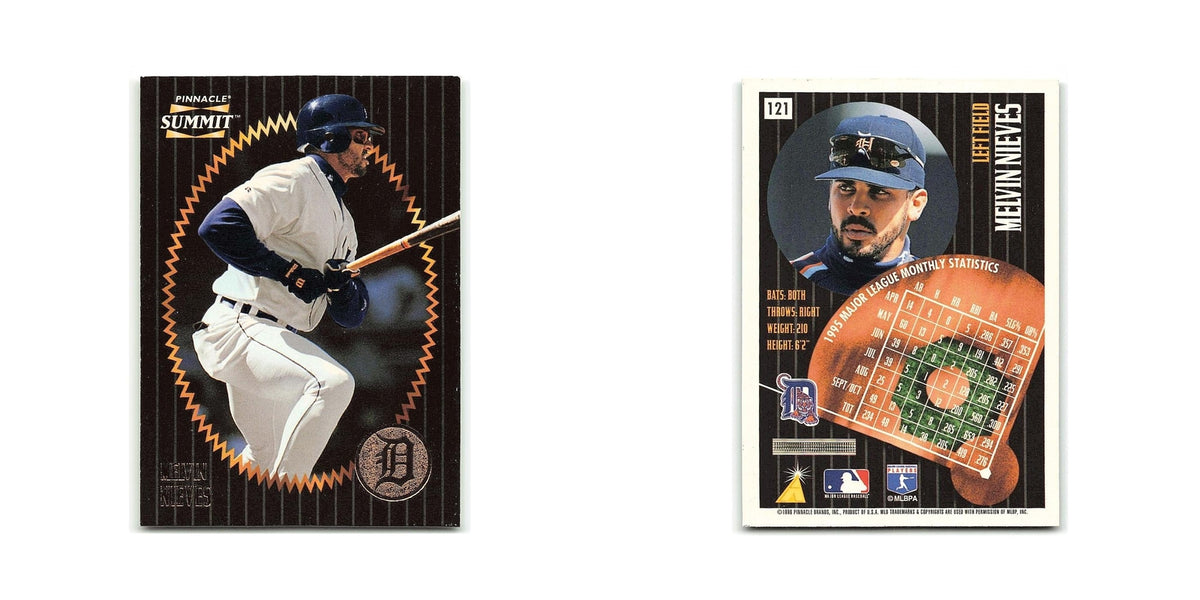 Melvin Nieves 1996 Pinnacle Summit #121 Detroit Tigers Baseball Card NM