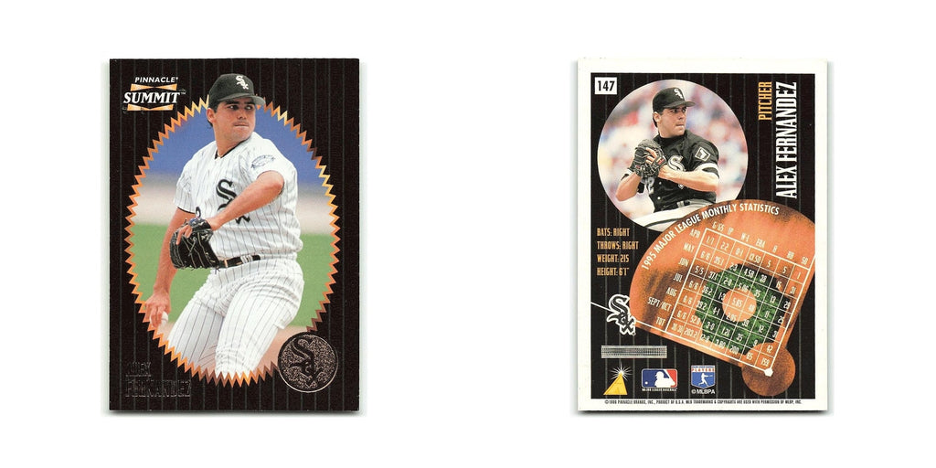 Alex Fernandez 1996 Pinnacle Summit #147 Chicago White Sox Baseball Card NM