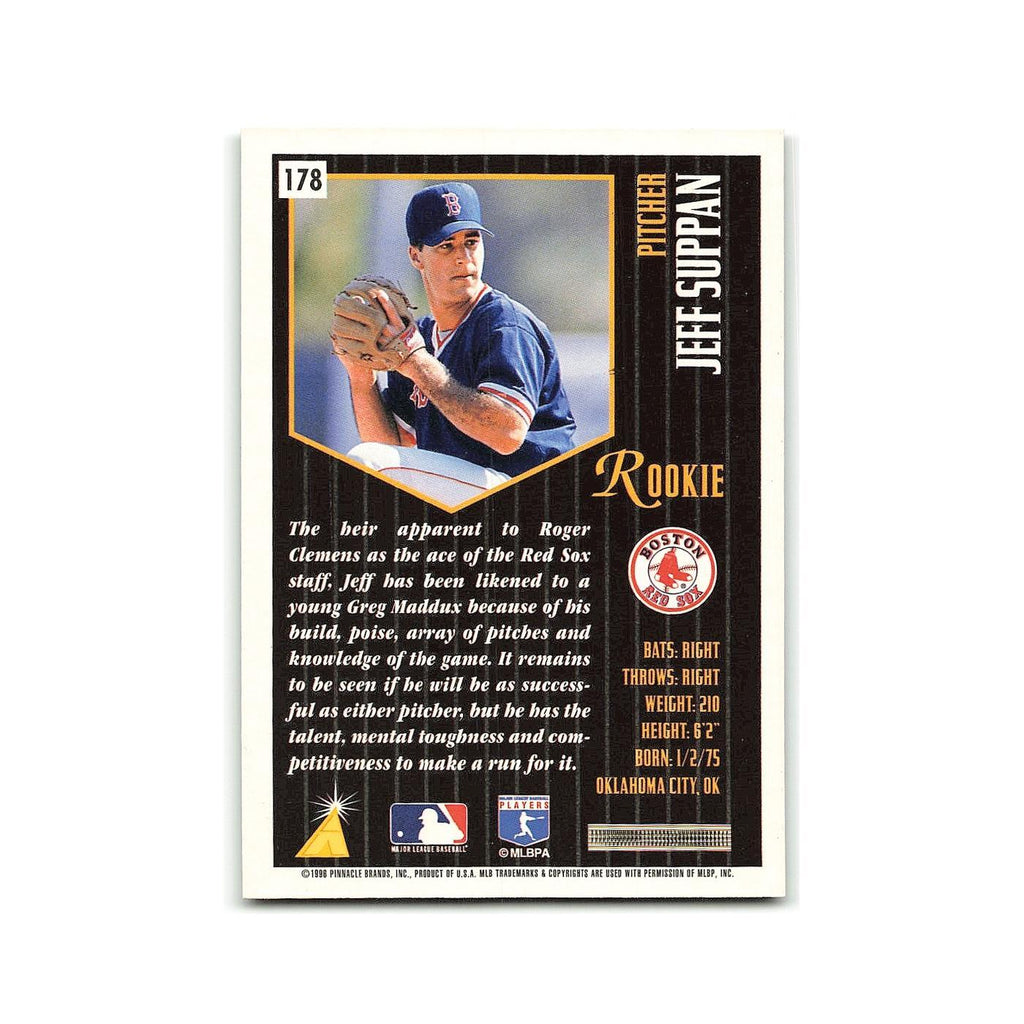 Jeff Suppan Rookie 1996 Pinnacle Summit #178 Boston Red Sox Baseball Card NM