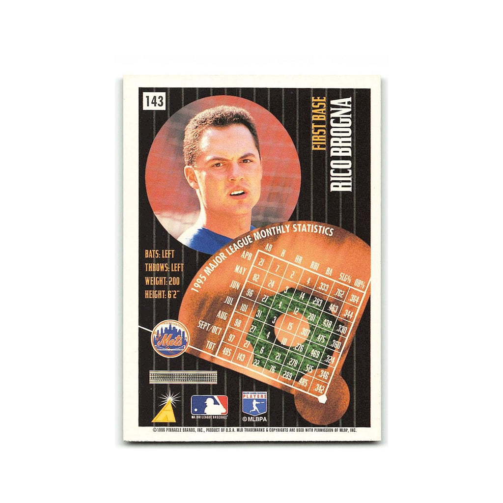 Rico Brogna 1996 Pinnacle Summit #143 New York Mets Baseball Card NM