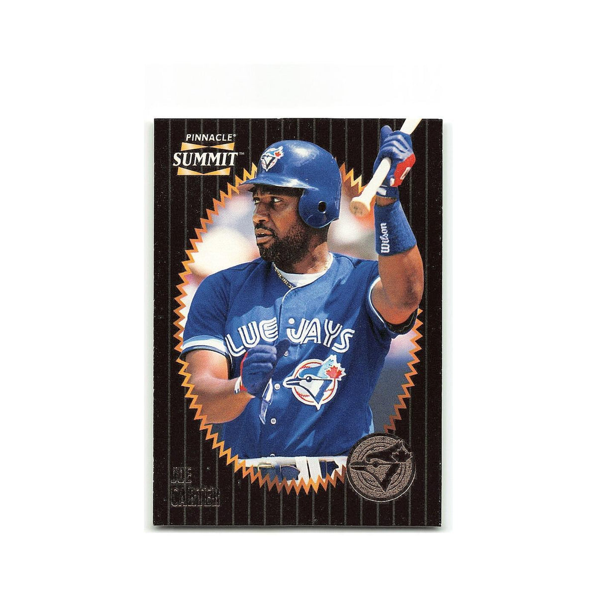 Joe Carter 1996 Pinnacle Summit #130 Toronto Blue Jays Baseball Card NM