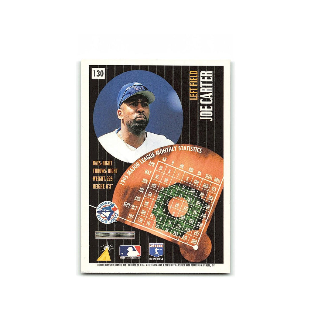 Joe Carter 1996 Pinnacle Summit #130 Toronto Blue Jays Baseball Card NM