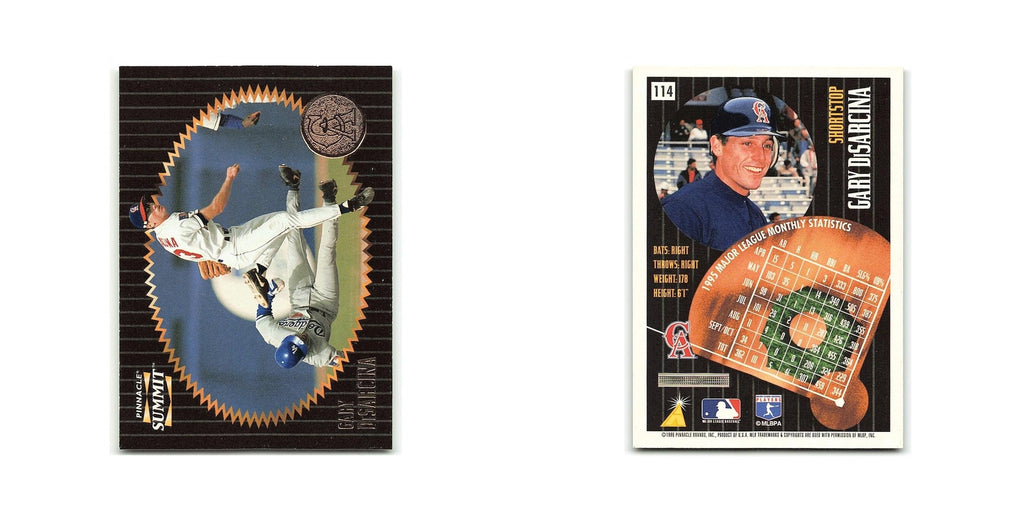 Gary Disarcina 1996 Pinnacle Summit #114 California Angels Baseball Card NM