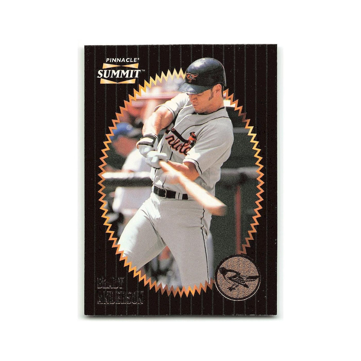 Brady Anderson 1996 Pinnacle Summit #118 Baltimore Orioles Baseball Card NM
