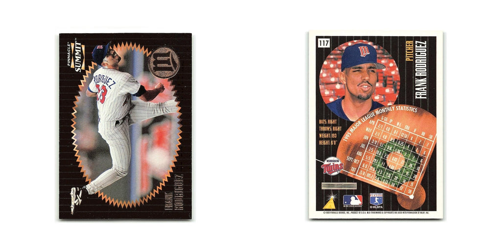 Frank  Rodriguez 1996 Pinnacle Summit #117 Minnesota Twins Baseball Card NM