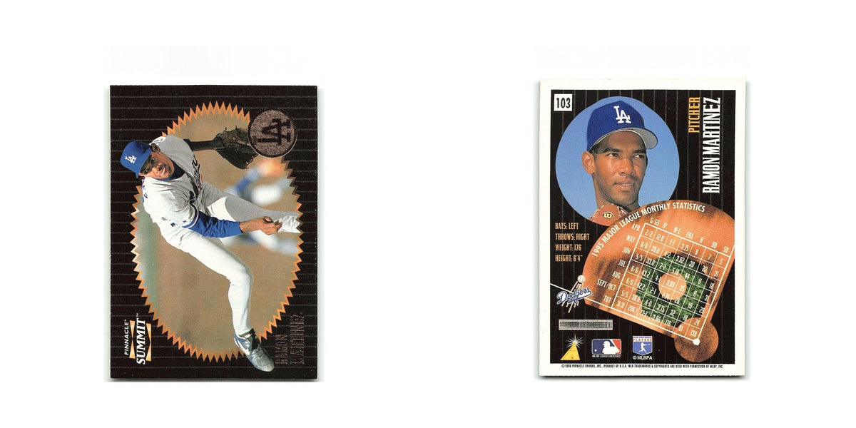 Ramon Martinez 1996 Pinnacle Summit #103 Los Angeles Dodgers Baseball Card NM